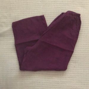 Purple wide leg pant
